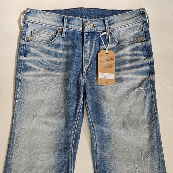 True Religion 2015 Jessie Flare Mid Rise Vintage in Sea Glass Clean NWT - Picture 2 of 11